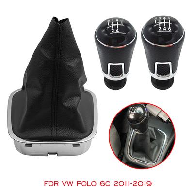 Für VW Volkswagen Polo 6C 2015 2016 2017 2018 5/6 Gang Schaltknauf Gamasche Boot Cover Case Auto Styling Zubehör