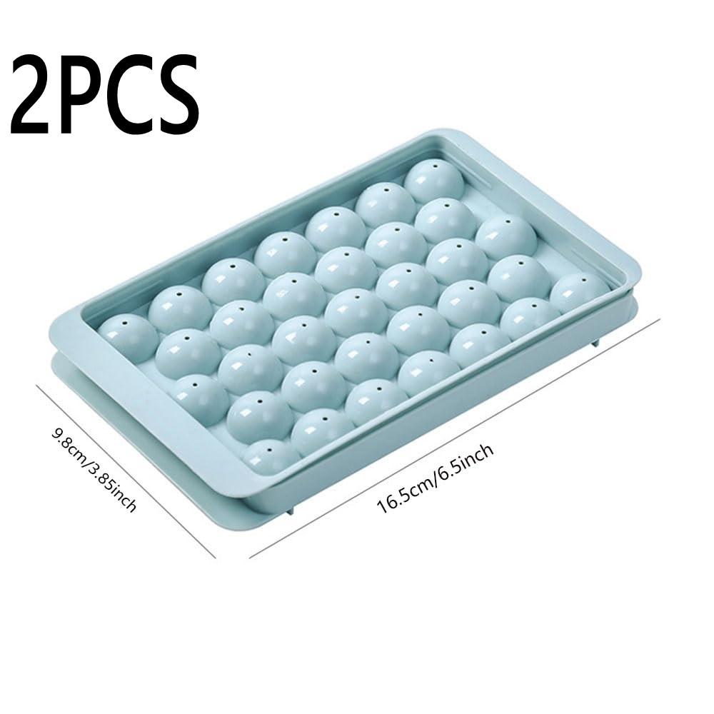 Mini Ice Cube Trays Tiny Ice Cube Tray with Lid for Freezer, Round Ice Cubes for Chilling Cocktail Whiskey Tea Coffee