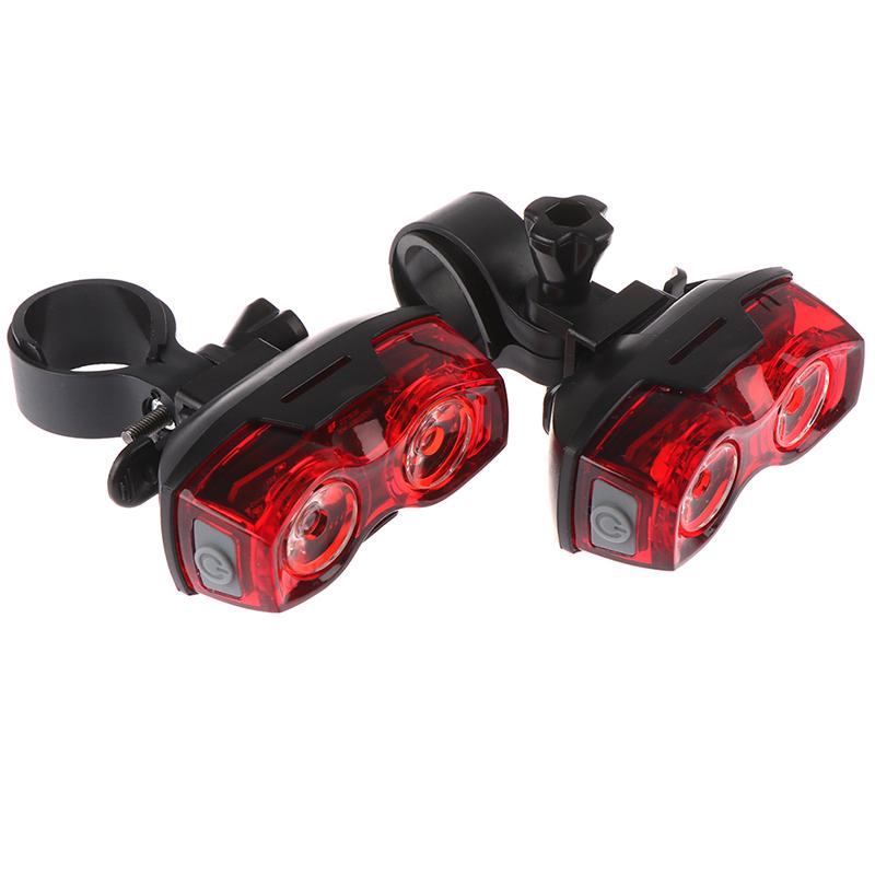 2LED Bright Bicycle Bike Bezpečná zadní zadní blikající výstražná kontrolka