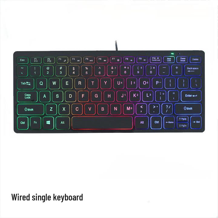 Wired Mini USB Chocolate Keyboard with Silent Keys and LOGO