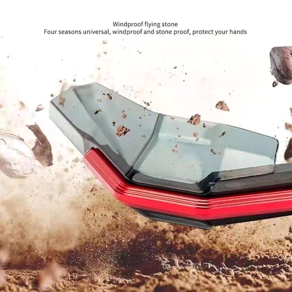 Motorcycle Wind Deflectors Hand Shields Aluminum Plastic Hand Shields Enhances Safety & Style Easy To Install Durable
