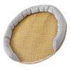 Pet Cooling Mat Summer Waterproof Breathable Soft Comfortable Hand Woven Cat Cool Rattan Pad for Indoor M Grey