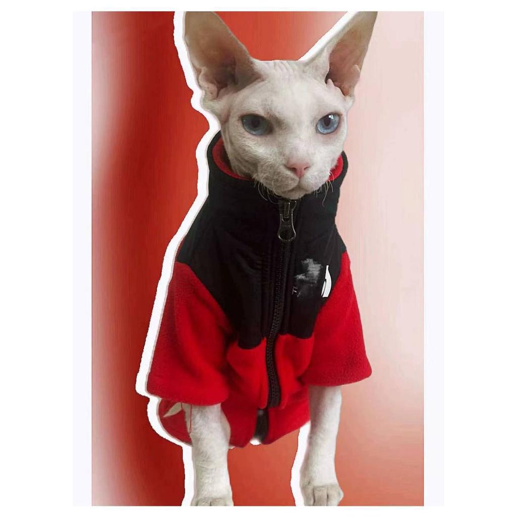 Sphinx Devon Nacktkatze Kleidung Trend Winter Fleece Warmer Pullover Jacke Haustier Hund Kleidung