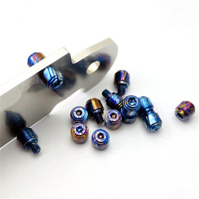 Damascus Materials Folding Cutter Thumb Studs Push Screws Rivet for Genuine Bugout 535 Fold Cutter Accessories