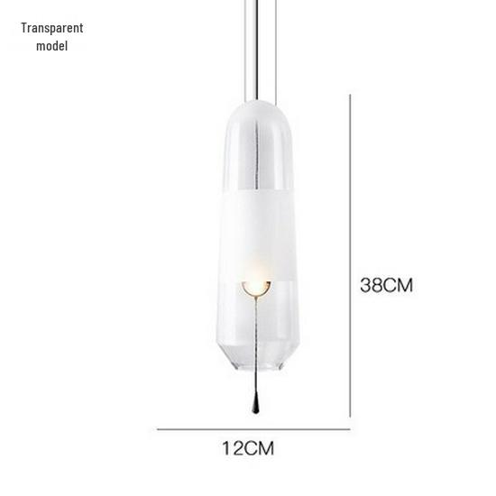 Nordic Minimalist Glass Pendant Light for Bedroom or Living Room