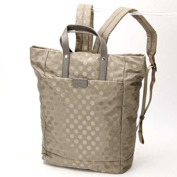 Dot Jacquard Tote Backpack Y410192SC Greige [Isaac] (26)