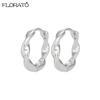 925 Silver Ear Needle Simple 10/15/25mm Hoop Earrings for Women Round Dangle Gold Earrings Fashion Korean Jewelry