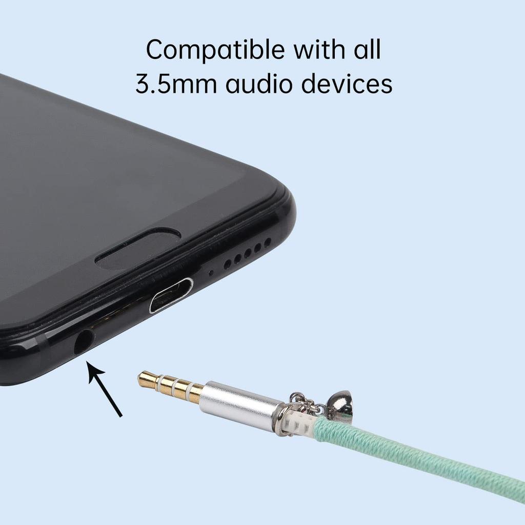 URIZONS Earphone Bracelet, Colorful Braided Earphones - 3.5mm Wired Headphones with Mic, Remote In-Ear Sports Headset for iPhone, Handmade Fabric,