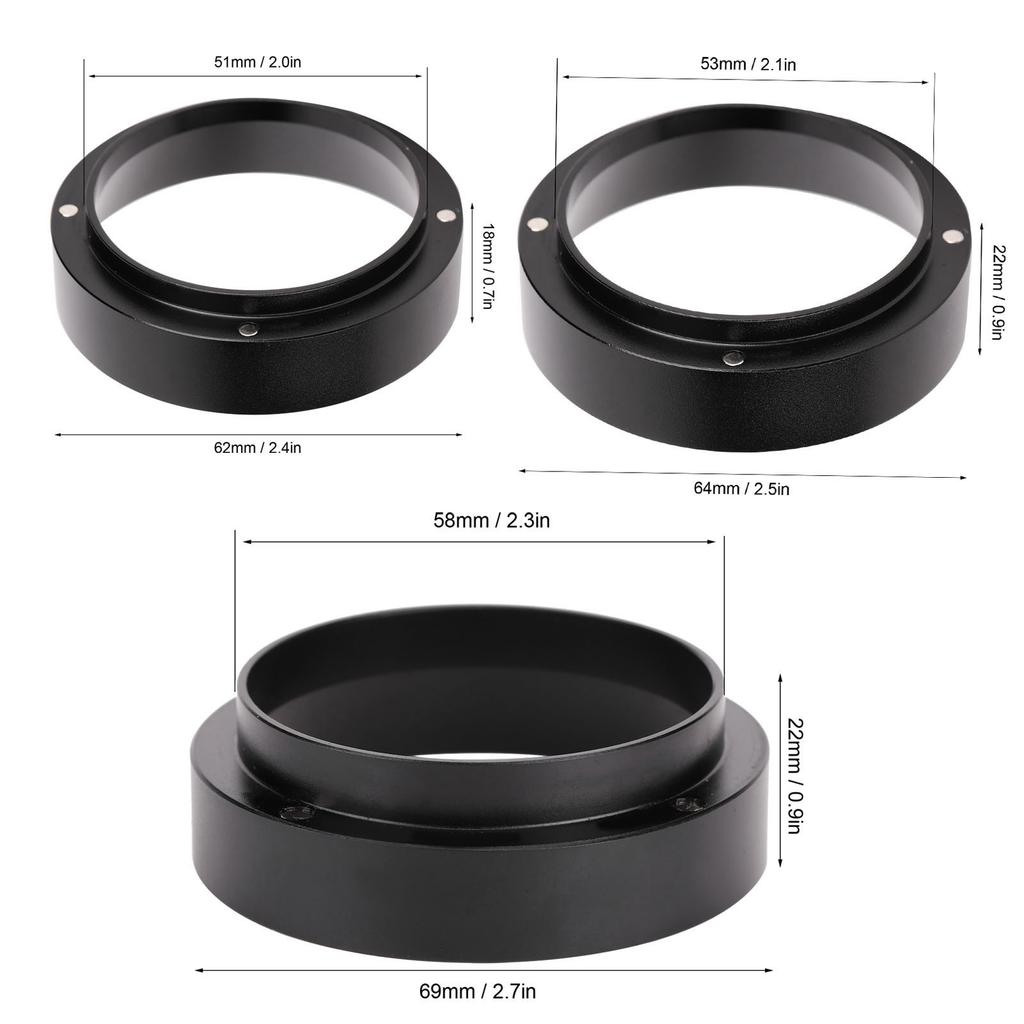 Coffee Powder Dosing Ring Funnel with Magnetic Replacement Coffee Maker Accessory Dosing Funnel Powder Dosing Funnel Dosing Ring