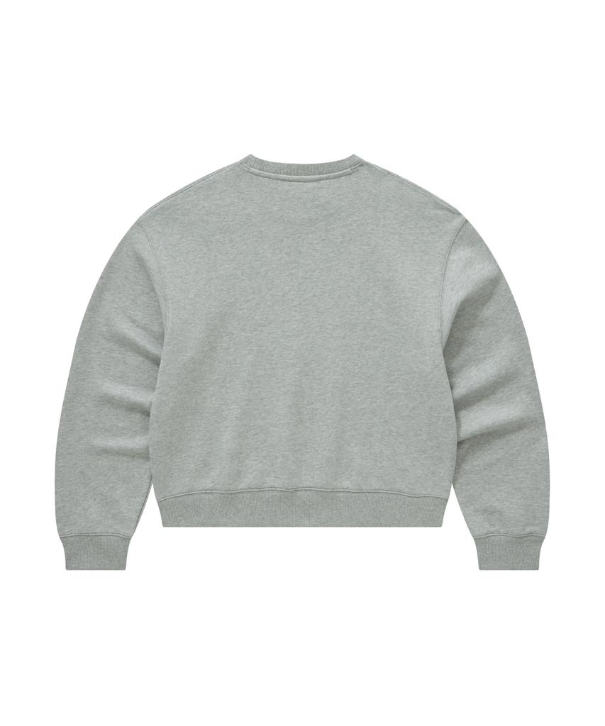 COVERNAT WOMAN C-Logo Sweatshirt Melange Grau