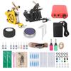 Tattoo-Kit Tattoo-Netzteil-Kit 10 Tattoo-Farbe Nadel-Set für Anfänger Tattoo-Künstler 90-265V UK-Stecker