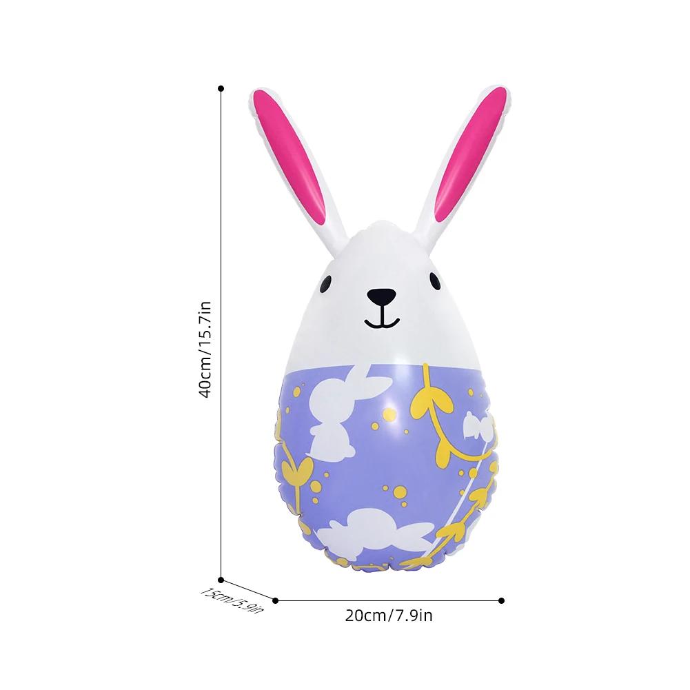 Easter Inflatable Rabbit Eggs Balloon For Kids Favors 2026 Easter Party Indoor Outdoor Egg Hunt Decoration