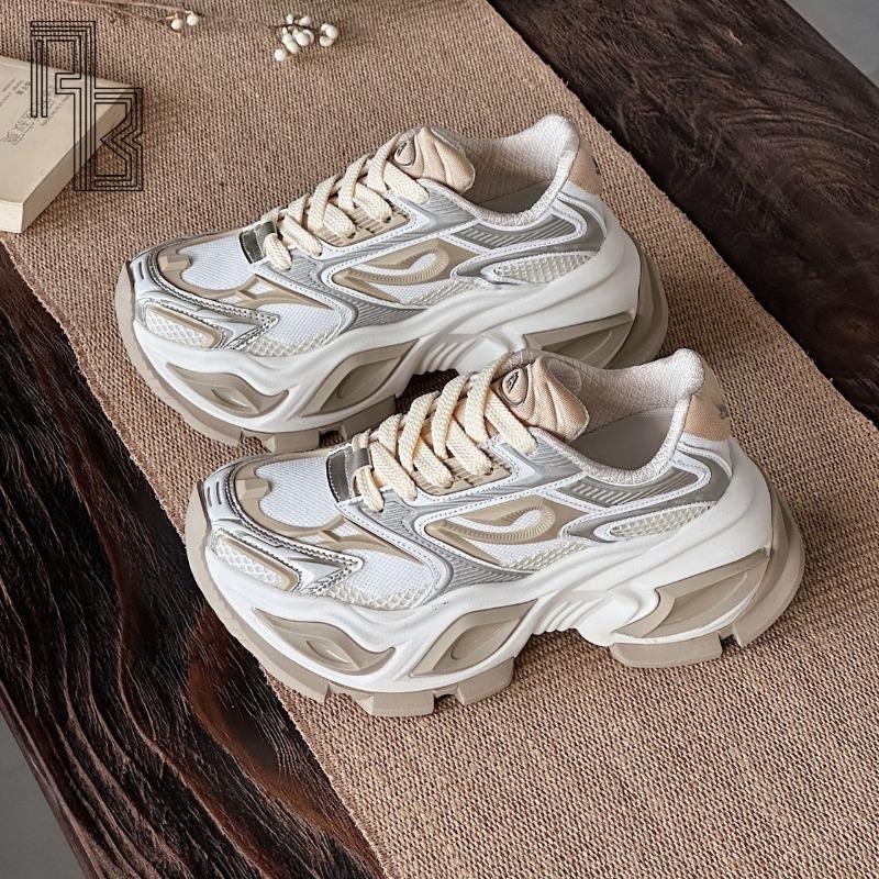 Women'S Sports And Leisure Shoes, New Versatile Men'S Shoes, Breathable And Height Increasing Couple Dad Shoes