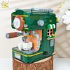 Simulation Coffee machine Model Micro Building Blocks Mini Bricks Coffee Maker Puzzle Assemble Children Toys Desk Home