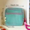 Square Mesh Cosmetic Bag Mini Coin Purse Portable Square Cosmetic Storage Bag With Zipper Multi-purpose Sundries Bag