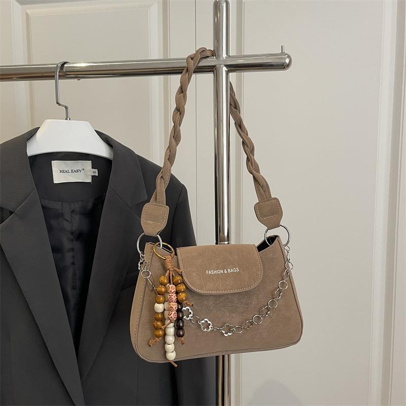 Simple Crossbody Matte Texture Chain Single Shoulder Simple New Fashion Texture Small Square Bag Women