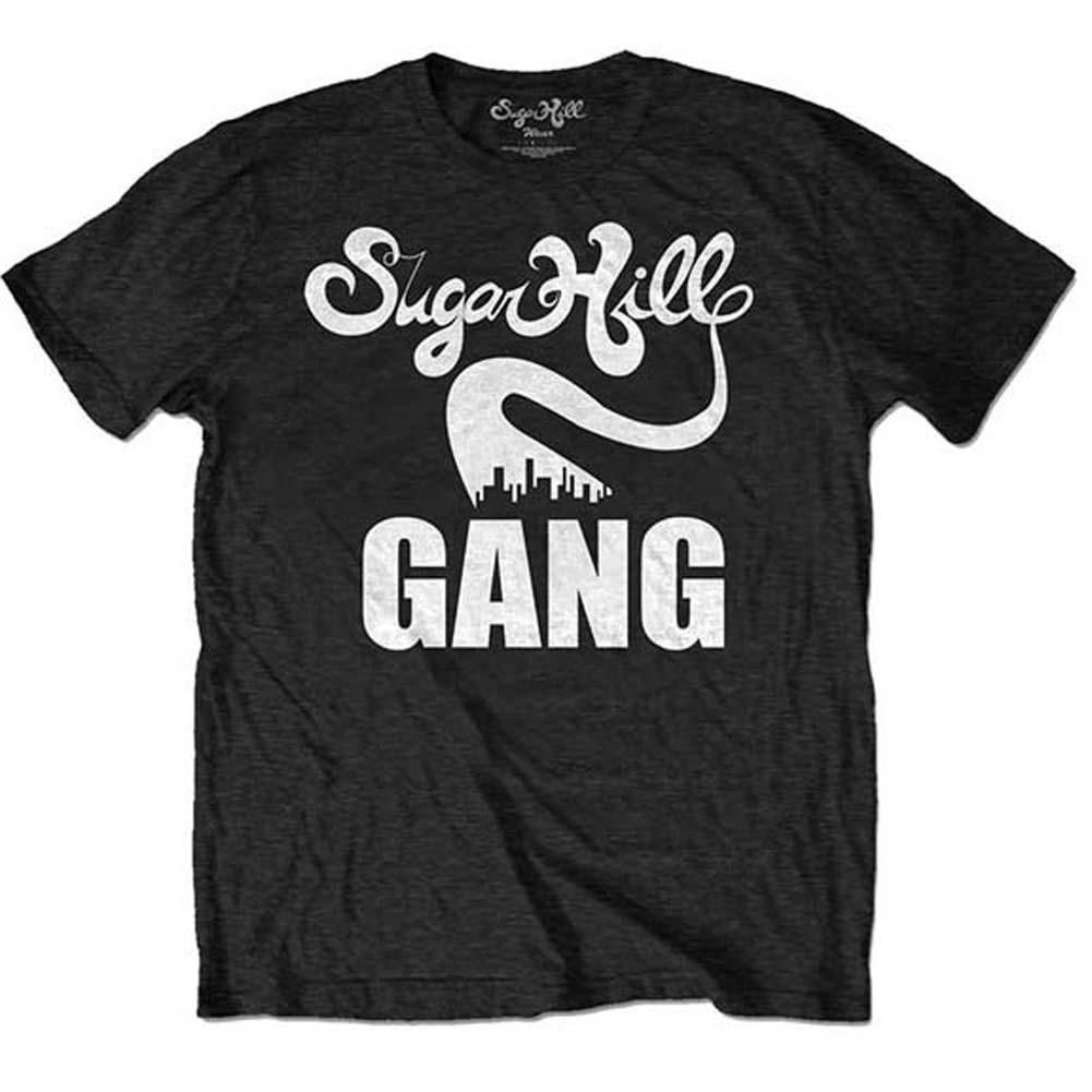 Men s Sugar Hill Gang Rappers Delight Tour (Back Print) Slim Fit T-shirt Small XL
