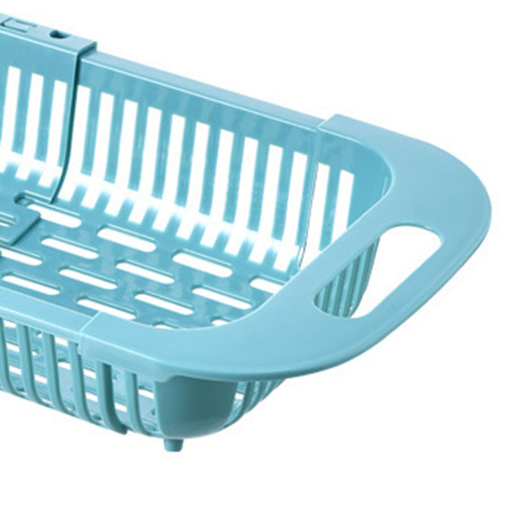 Telescopic Draining Basket Multipurpose Thickened Large Capacity Space Saving Fruits Vegetables Drain Basket for Home