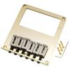 Musiclily Pro Humbucker Telecaster Bridge, 6-Way with Stainless Steel Saddles, Gold