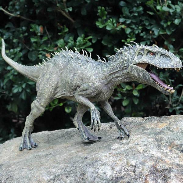 2020 New 34x8x18cm Jurassic Indominus Rex Action Figures Open Mouth Savage Tyrannosaurus Dinossauro World Animals Model Kid Toy