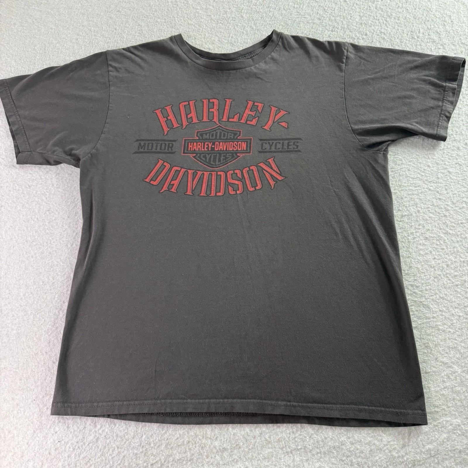 HARLEY DAVIDSON Череп Двусторонняя Футболка Stafford Texas Красивая Выцветание L VTG Y2K S
