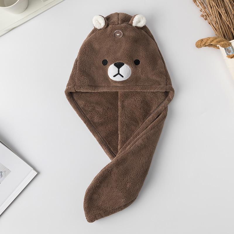 Mädchen Schnelltrocknend Super Saugfähig Cartoon Haarhandtuch Wickel