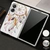 Dreamcatcher Buttons Blocks Case For Samsung Galaxy Z Fold 8 Ultra 7 6 5 4 Z Fold8 Fold7 Fold6 Fold5 Luxury Plating Leather Skin Phone Cover