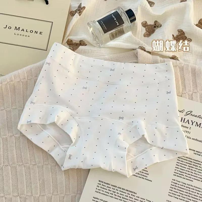 10A Antibacterial Pure Cotton High-Waist Women Boyshort Panties, Baby Cotton Full Cotton Crotch Plus Size Soft Breathable Underwear