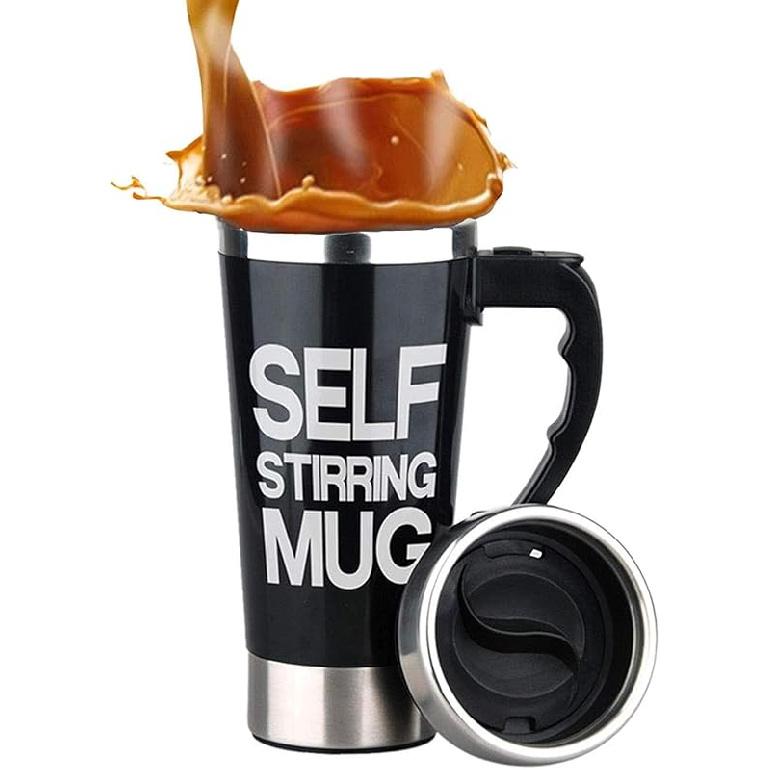 Самоперемешивающаяся кружка для кофе из нержавеющей стали Self stirring