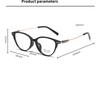 Men Women Fashionable Pochromic Reading Glasses Vintage Cat Eye Far Sight Eyewear Color Changing Anti-blue Light Presbyopia