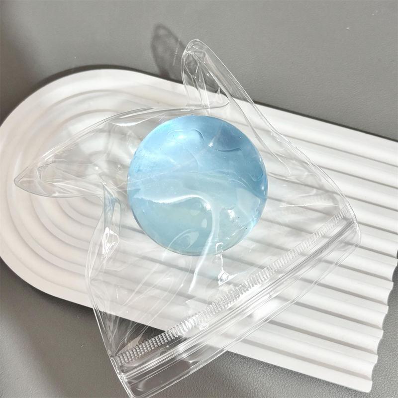 Transparent Coconut Maltose Squishy Balls Squeeze Toys Soft Slow Rebound Stress Relief Fidget Sensory Toys Relaxing Gifts Adult