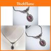 Collana Ciondolo Pipistrello Vampiro Gotico Vittoriano Con Cristallo Viola Per Donna