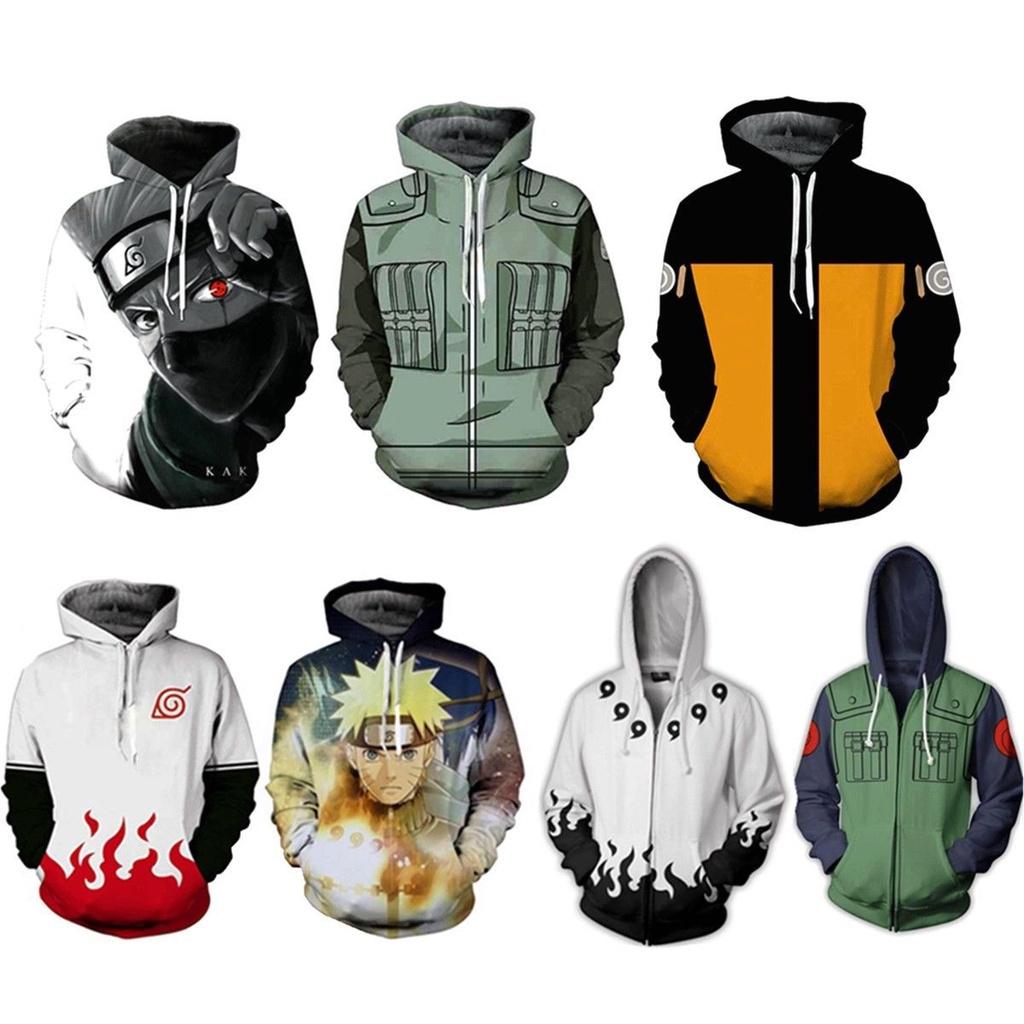 Hokage Ninjia Anime Hoodie Casual Long Sleeve Pullovers For Stylish Comfort Uk