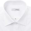 S.t. Dupont Short Sleeve Regular Fit Stretch Material No Pocket White Shirt  Se6