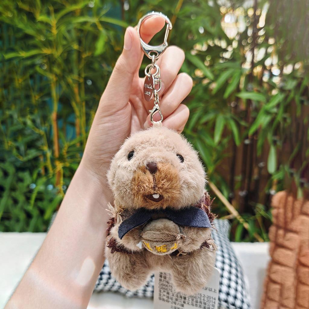 Plush Toy Marmots Keychain Children Function Collectible Bag Accessory Gift Doll