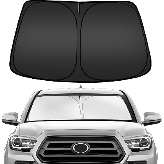 ARISMOTOR Windshield Sun Shade For GMC Sierra 1500 2500 3500 (SLT AT4 Denali) -2025 2026,  Fit Foldable Front Window Sunshade Sun Visor Protector,