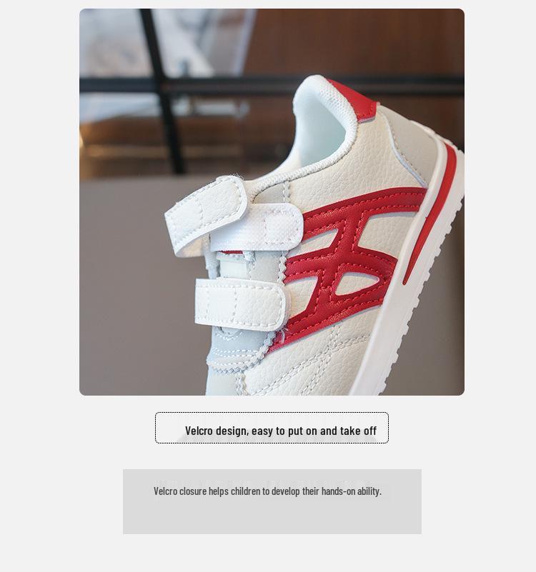 Scarpe Antiscivolo Morbide con Velcro per Bambini - Scarpe Basse Sportive per Bambino Primavera/Autunno