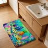 Cartoon SpongeBob Theme Kitchen Mat Kids Room Bedroom Decoration Balcony Anti-Slip Doormat Living Room Alfombra