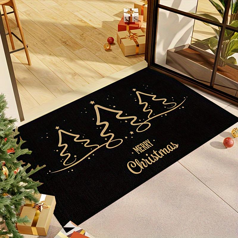 Weihnachtsteppich Fußmatte Willkommensmatte Außen Teppich 3 Weihnachtsbaum Teppich Weicher Wohnzimmerteppich Schlafzimmerteppich Heimdekoration
