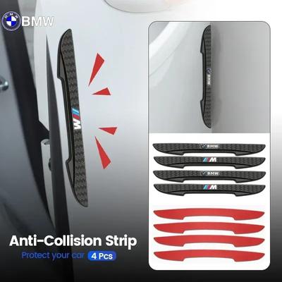 -4pcs Rubber Bumper Strip Car Door Anti-Collision Emblem Sticker For BMW X1 X2 X3 X5 X4 X6 X7 G30 G20 G32 G11 G12 F40 F30 F20 F1