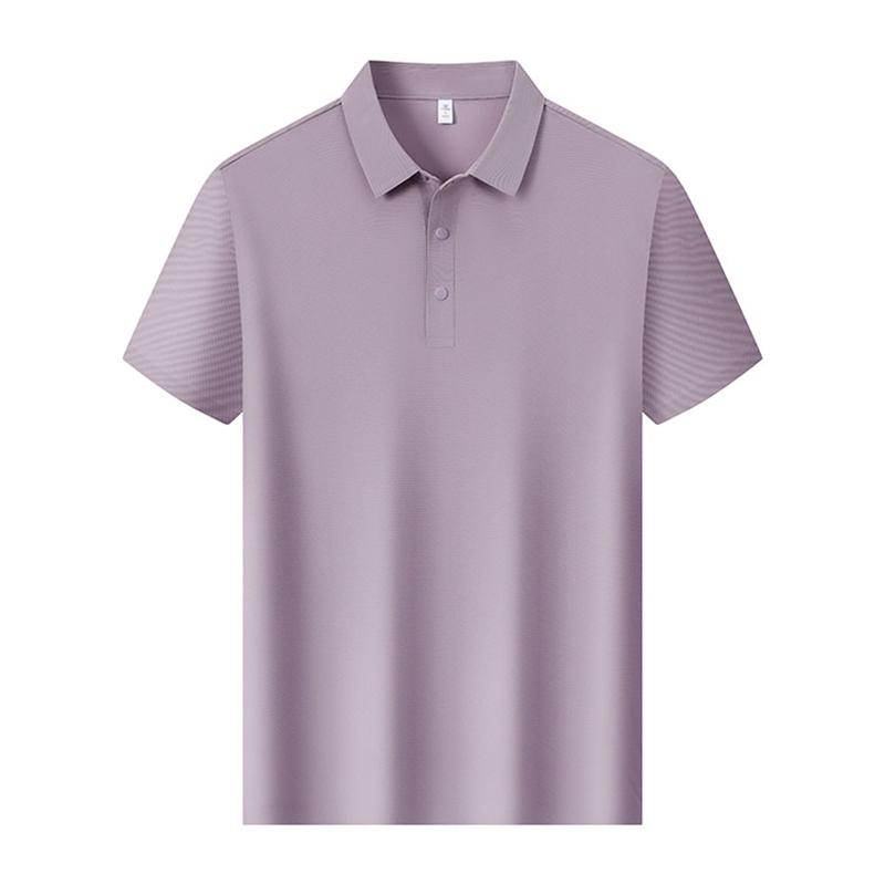 Romon Men's UPF50+Sunscreen Polo Shirt Ice Silk Breathable