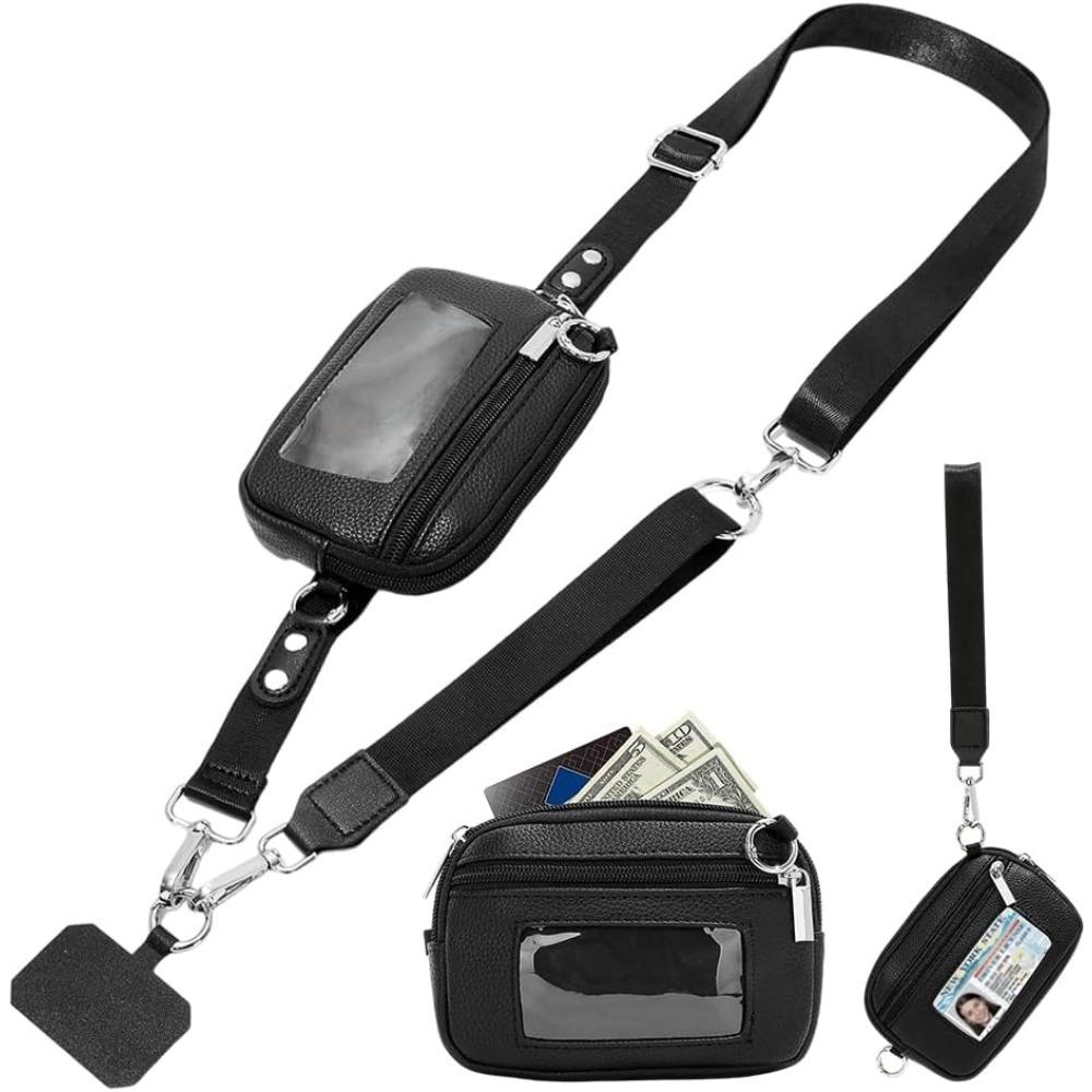 Verstellbares Handy-Lanyard, Crossbody-Gurt, 360° drehbare Befestigungslaschen, Clip-and-Go-Gurt für Handy mit Geldbörse, Crossbody