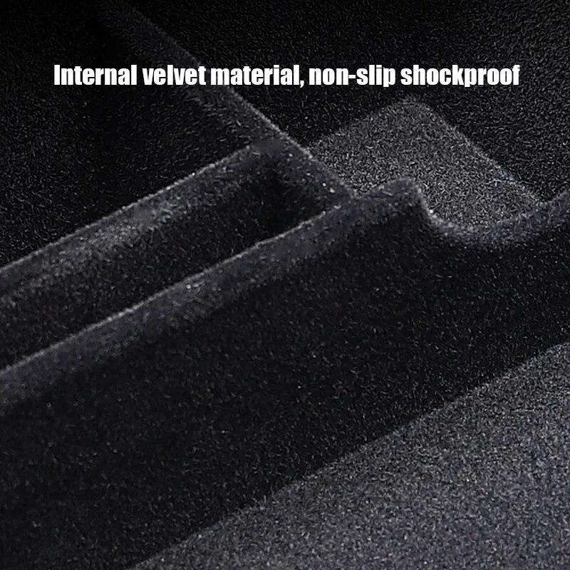 Car Central Armrest Storage Box For Tesla Model 3 / Y  2022 2023 Hidden Box Cup Holder Flocking Organizer Containersr