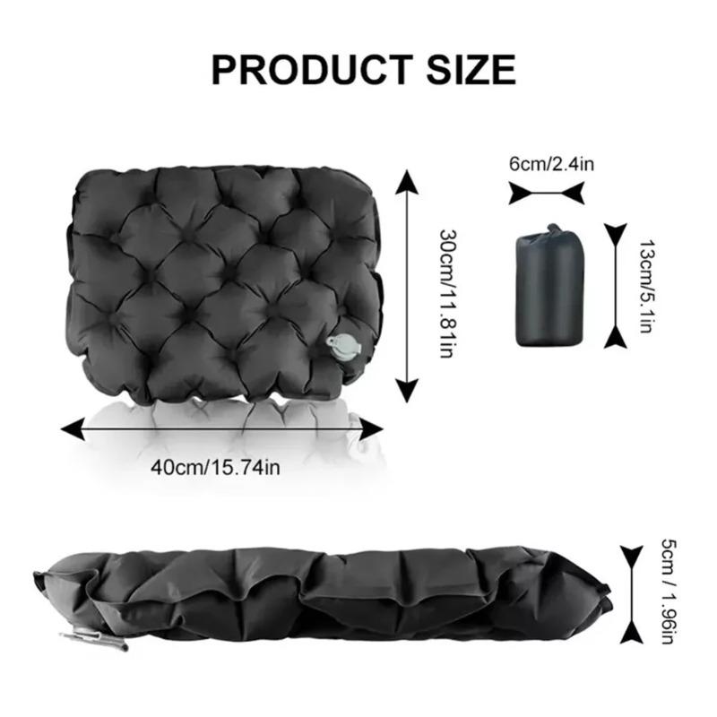 Portable Inflatable Seat Cushion Lightweight Travel Air Sitting Pad,Moisture and Water Resistant Camping Chair Mat for Outdoor