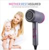 2000W Professional Hair Dryers Salon Strong Powerful Hot And Cold Wind Negative Ion Hammer Blower With Diffuser Nozzles Fast Dry