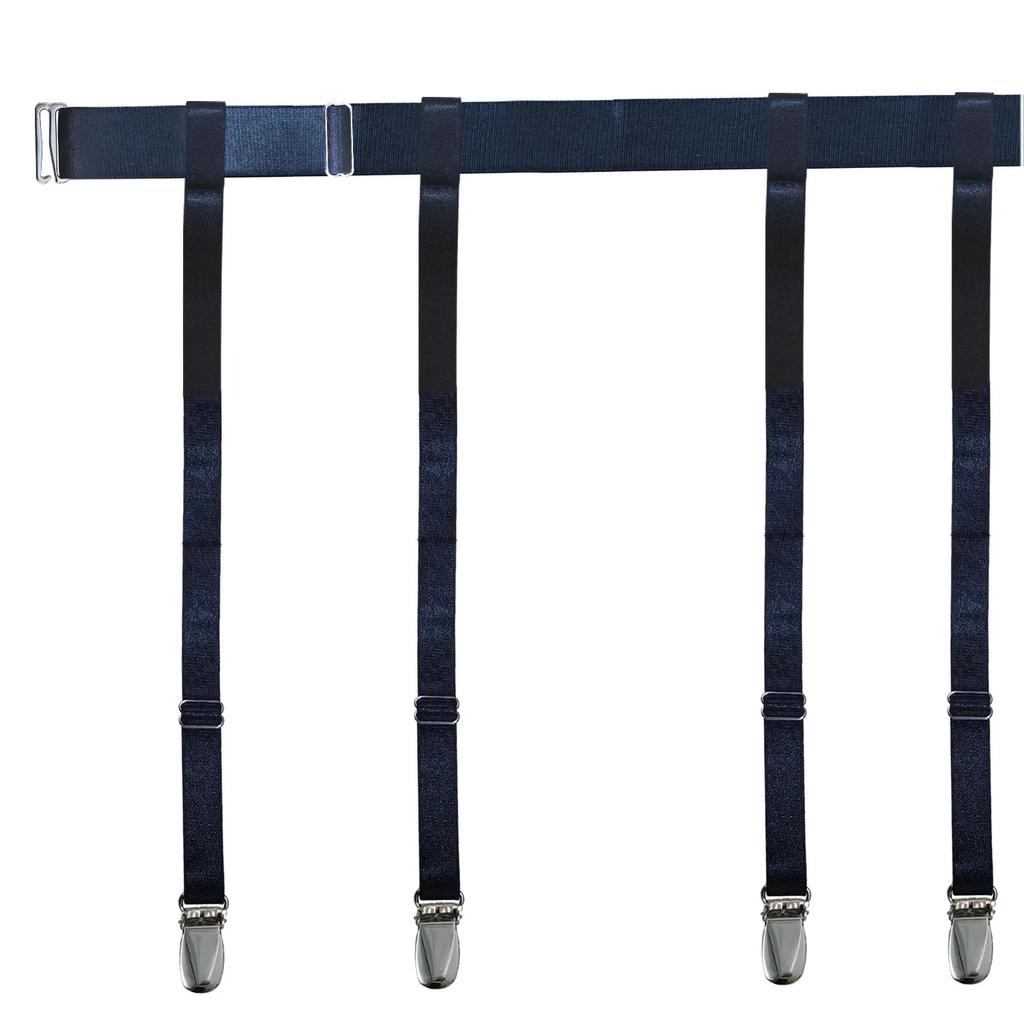 Black Simplicity Sexy Garter Belt for Women Thigh High Stockings Adjustable Elastic Leg Sock Suspenders Belt 4/6 Metal Clips