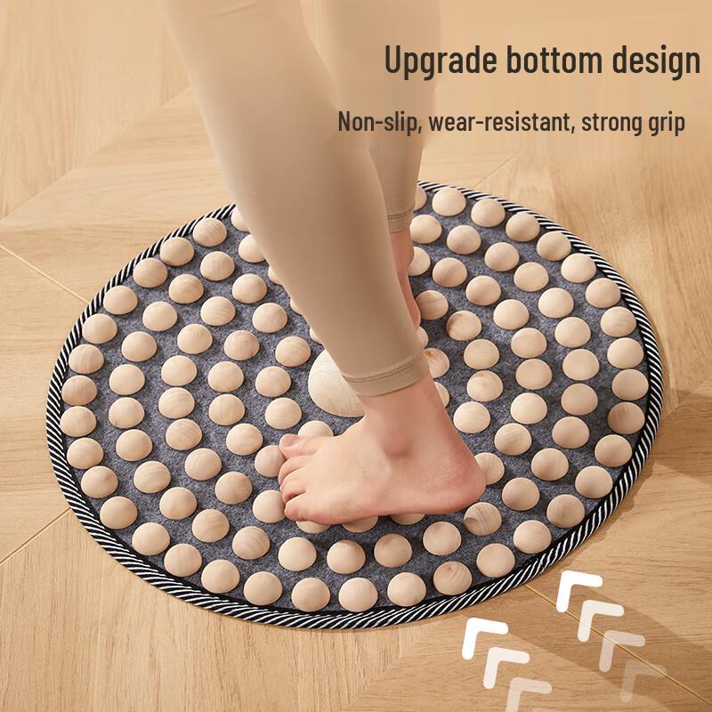 Natural Wood Acupressure Foot Massage Mat