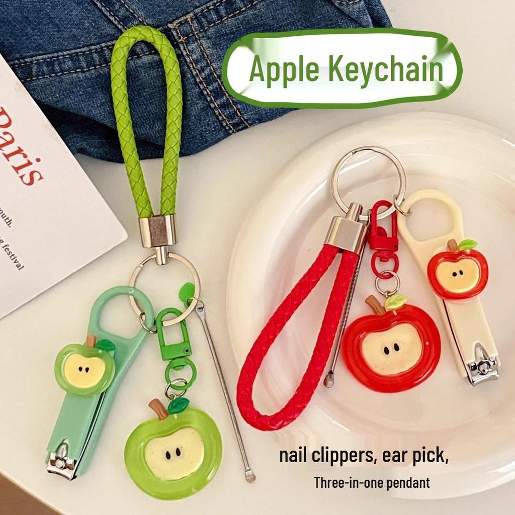 Exklusivt erbjudande för nykomlingar: Söt äpple-nyckelringshänge för väskor
