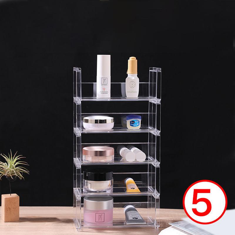 Stackable Acrylic Vanity Makeup Organizer Holder,Display Riser Shelf for Funko Figures,Perfume Stand,Car Stand Cupcake Storage