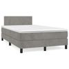 Maison Exclusive - Sommier à lattes de lit avec matelas LED gris clair 120x190 cm